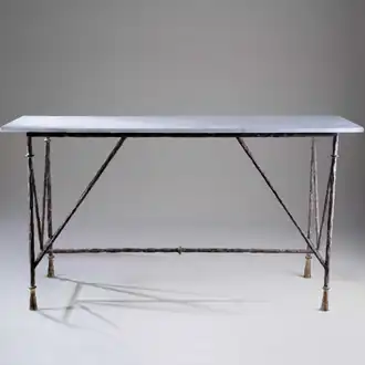 Stanley Console Table CCT58 Marble Old Rust