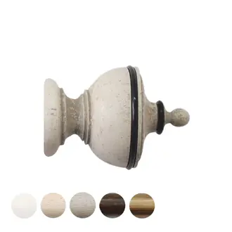 Jones Cathedral 30mm Putty Curtain Pole Exeter Finial