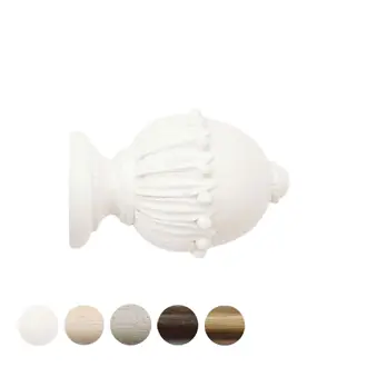 Jones Cathedral 30mm Cotton Curtain Pole Wells Finial