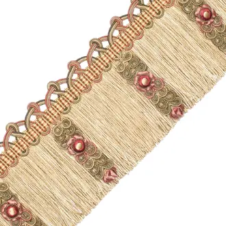 Palais Silk Fringe With Jasmines FR-56780-07