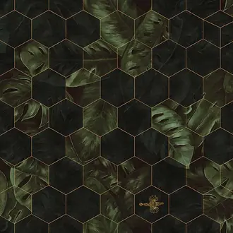 Hexagon Leaves R17181