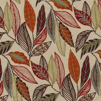 Forest Leaves Red or Plum FD766-V54