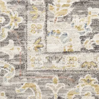 Antique Fusion ANF01 Ivory Charcoal Rug