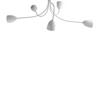 Tulip Ceiling Light MCL66 Plaster White