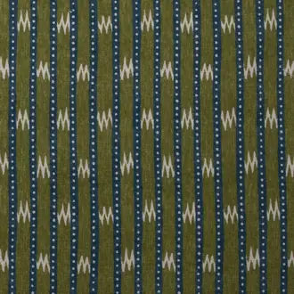 Zig Zag Navy & Emerald