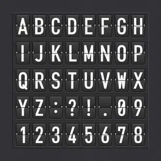 Departure Alphabet R12391