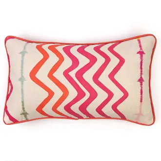 Rick Rack Hot Pink Cushion