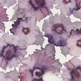 Bloom Small Fuchsia on White Paper Weave 7190-S