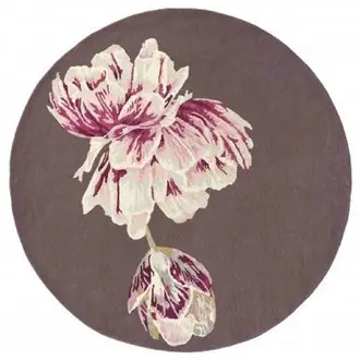 Tranquility Round Aubergine 056005 Rug