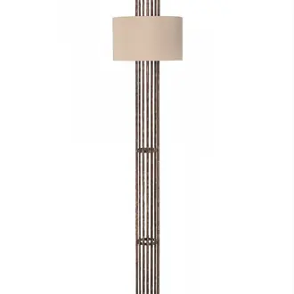 Flynn Caged Floor Lamp MFL31 Burnt Silver