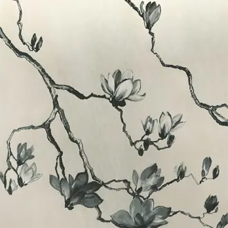 Blossom India Ink on Vinyl Metalworks 6405