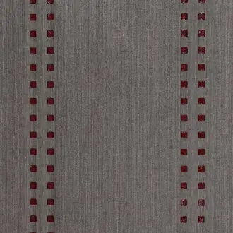Studs & Stripes Vertical Ruby on Mink Brown Manila Hemp 5783-V