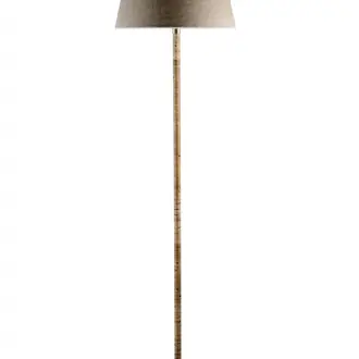 Holden Floor Lamp WFL09 Dark Cane With Nickel