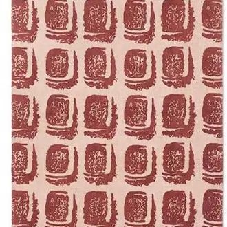 Woodblock Red 163003 Rug