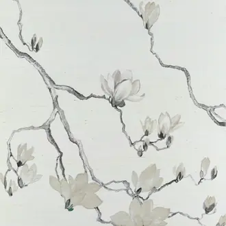 Blossom Taupe on Marshmallow Manila Hemp 6402