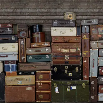 Stacked Suitcases R14061