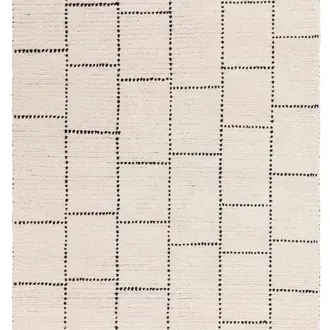 Nepal Cream Black Rug