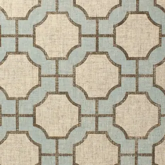 Imperial Gates Dove and Taupe on Linen 5191