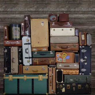 Stacked Suitcases R14062