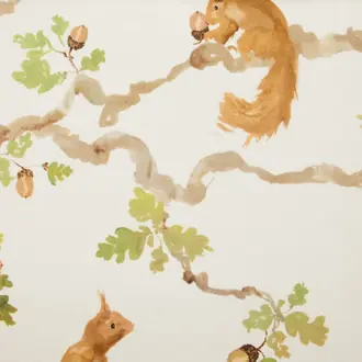 Country Playful Squirrel Cream