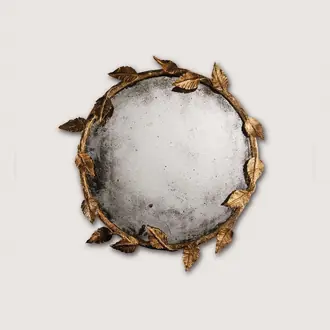 Aurelia Mirror WM51 Antiqued Glass Venetian Gold with Antique Glass