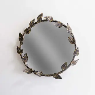 Aurelia Mirror WM51 Antiqued Glass Gilded Rust