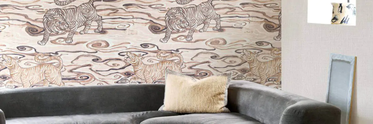 White Tiger Wallcovering Gitane Wallpaper Collection Arte