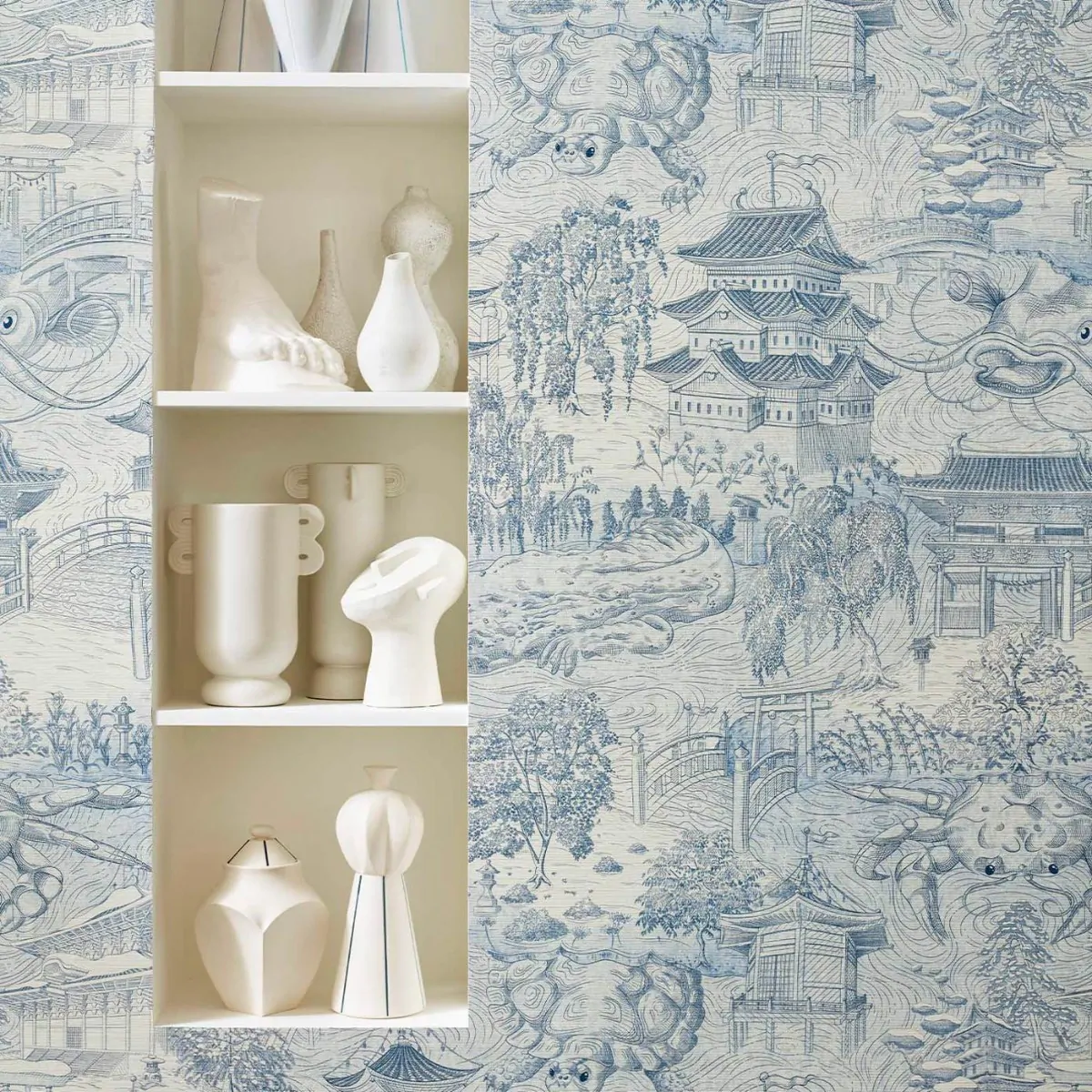 Japanese inspired wallpaper Eastern Palace from Zoffany