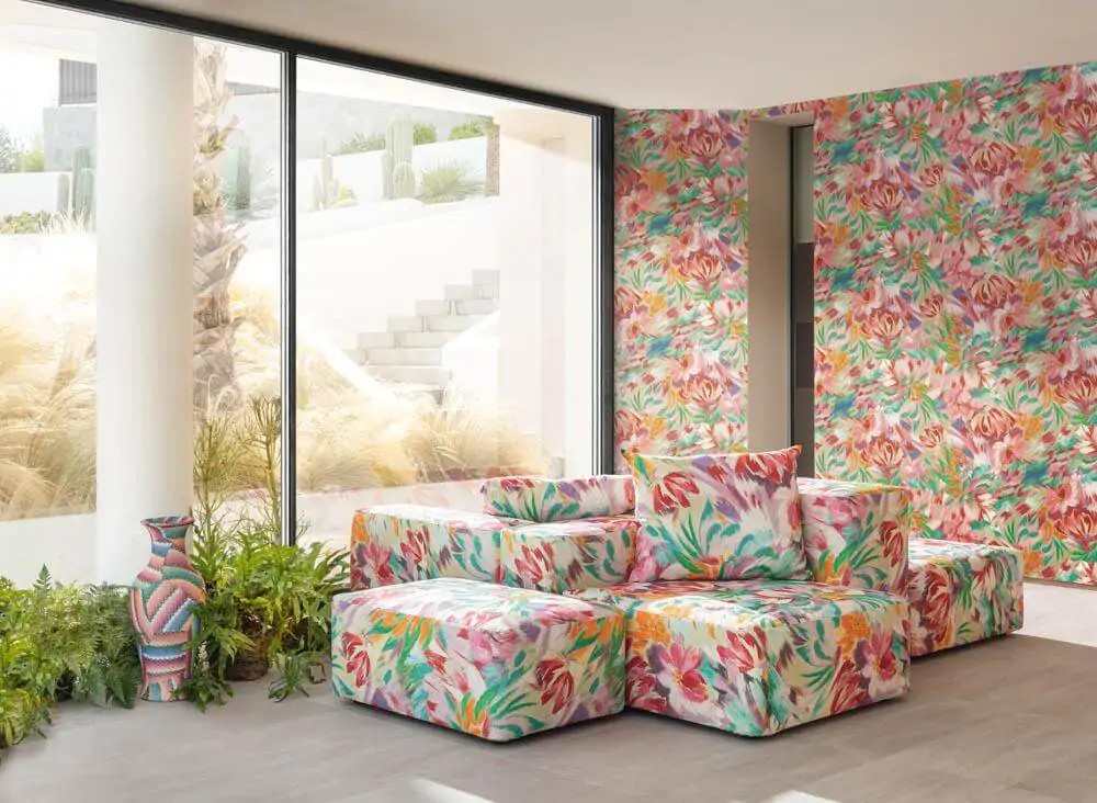 Matching Fabric and Wallpaper Collections from Missoni Home