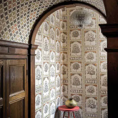 Sultans Palace tiled Architectural Wallpaper from Cole & Son