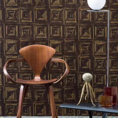 Teahouse Roof Inspired Chaguan Wallpaper from Pierre Frey