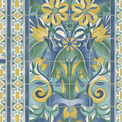 Ceramic Tile Wallpaper Triana from Cole & Son