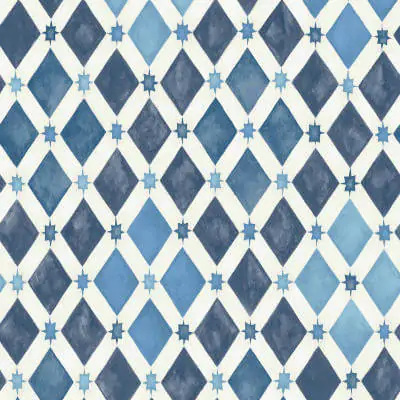 Zellige Moroccan Tile Wallpaper from Cole & Son