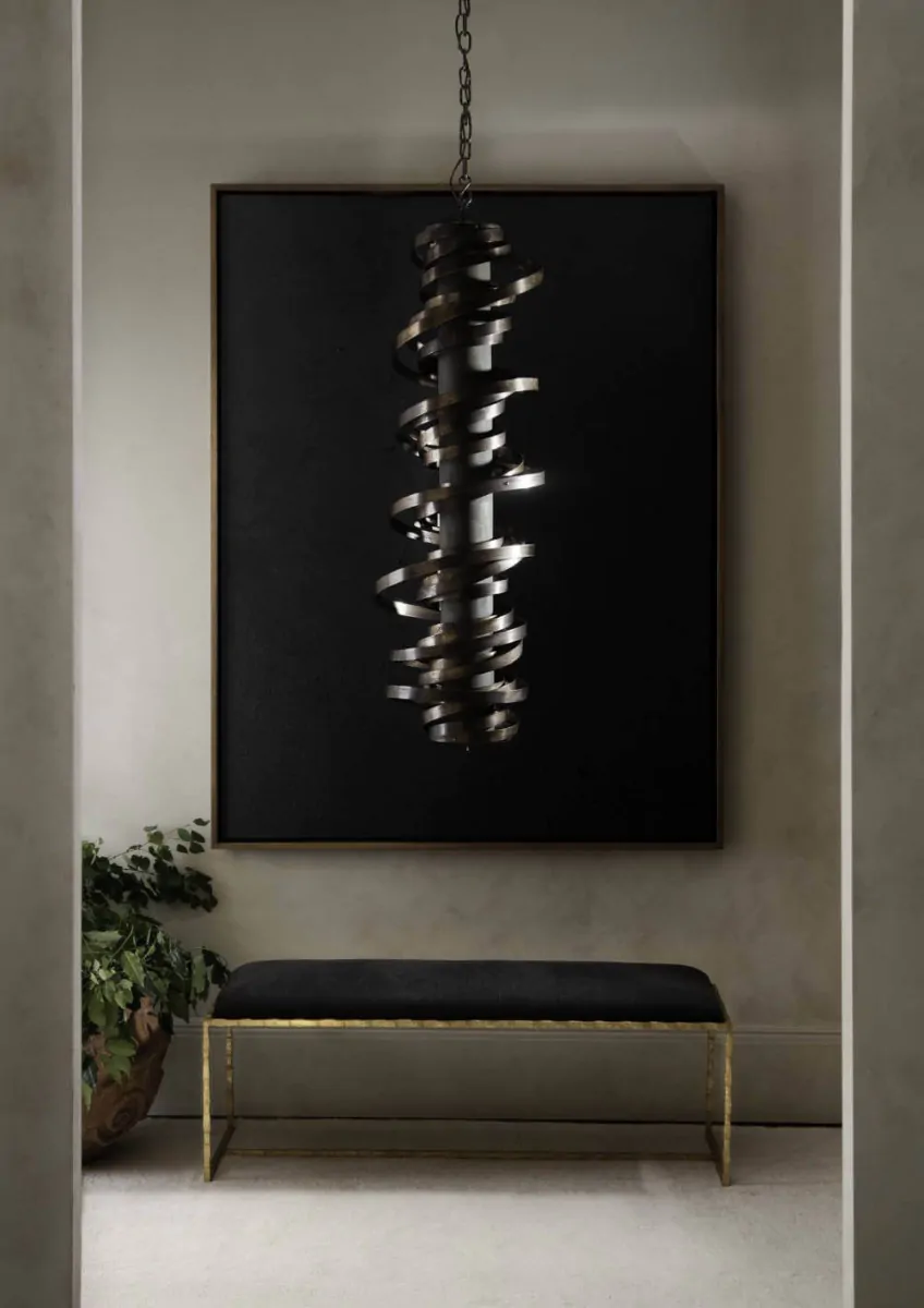 Simple But Dramatic Lighting for Zen Style Iago Ceiling Light from Porta Romana