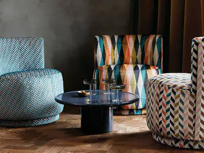 Contract Upholstery Fabric - Romo Katori Decorative FR Weaves