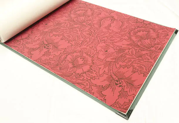 Poppy Claret Wallpaper Queens Square Morris And Co
