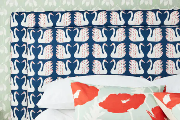 Swim Swan Fabric Garden of Eden Fabric & Fabric Collection by Scion