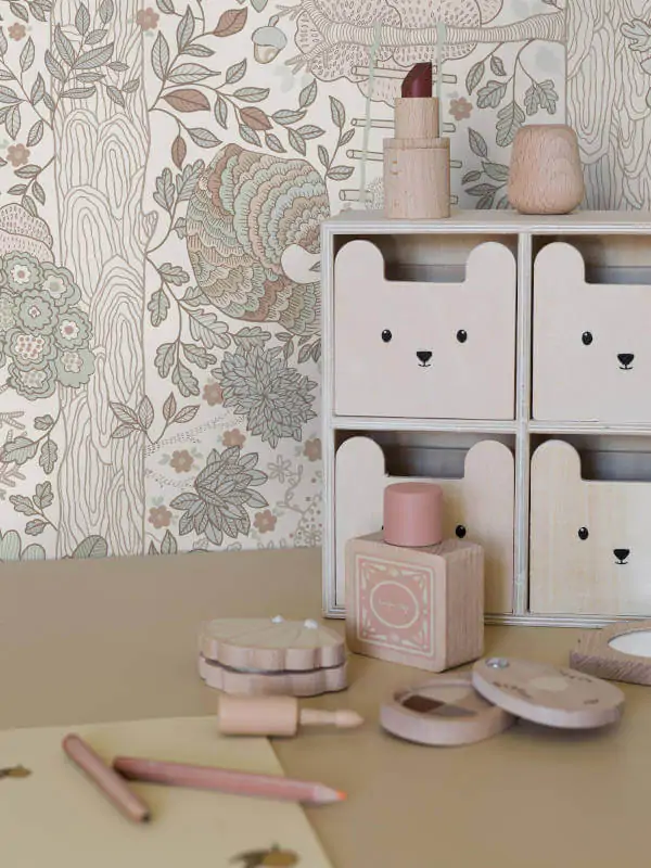 Fun Childrens Furniture styled with Charlie Wallpaper from Borastapeter