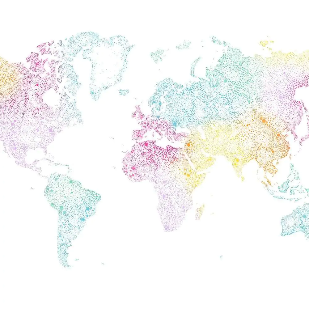 World Map Mural from Sandberg