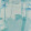 Blur Turquoise on White Vinyl Glam Grass 7801