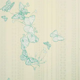 Bugs And Butterflies Wallpaper Ice Blue