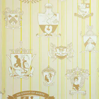 Carpe Noctem Wallpaper Lime / Gold
