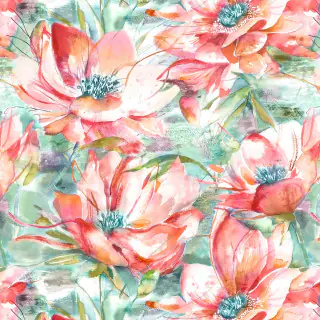 Dusky Blooms Russet Wallpaper