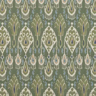 gpj-baker-ikat-bokhara-linen-fabric-bp10939-2-emerald