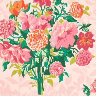 Harlequin Dahlia Bunch Wallpaper Rose Quartz/Spinel HSRW113056