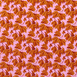 Harlequin Dappled Leaf Fabric Amber/Rose HSRF121190