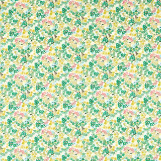 Harlequin Wildflower Meadow Fabric Rose/Emerald/Peridot HSRF121185