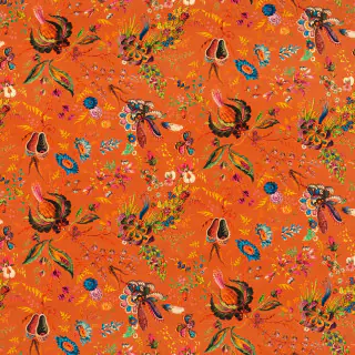 Harlequin Wonderland Floral Fabric Amber/Lapis/Ruby HSRF121180