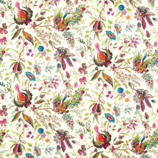 Harlequin Wonderland Floral Fabric Spinel/Peridot/Pearl HSRF121181