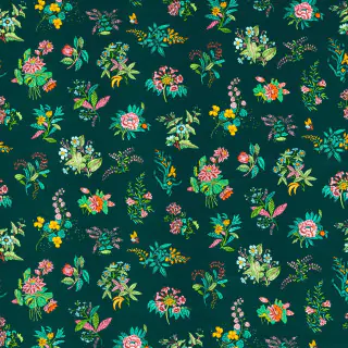 Harlequin Woodland Floral Fabric Jade/Malachite/Rose Quartz HSRF121175